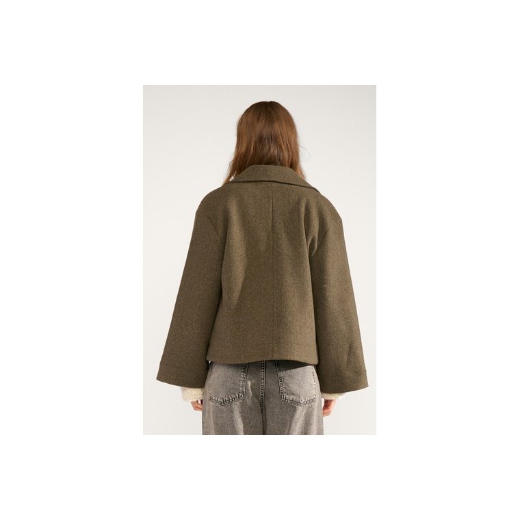 N�MPH - NUKIMMA SHORT JACKET - Forest night