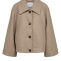 N�MPH - NUKIMMA SHORT JACKET - Sesame Melange