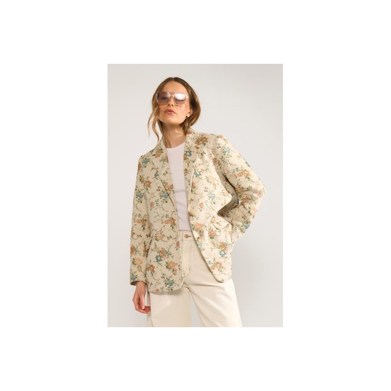 N�MPH - NUHARPA  OVERSIZE BLAZER - Whitecap Gray