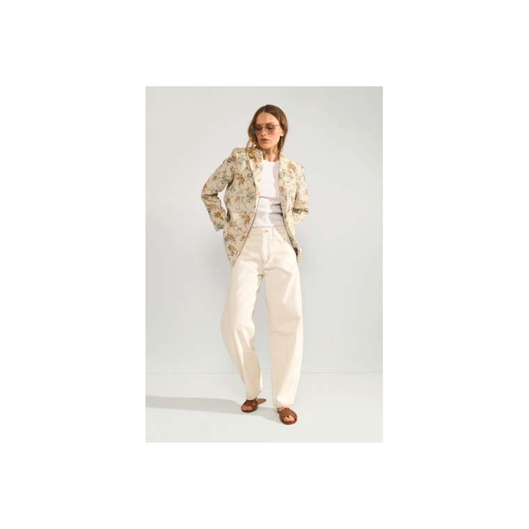 N�MPH - NUHARPA  OVERSIZE BLAZER - Whitecap Gray