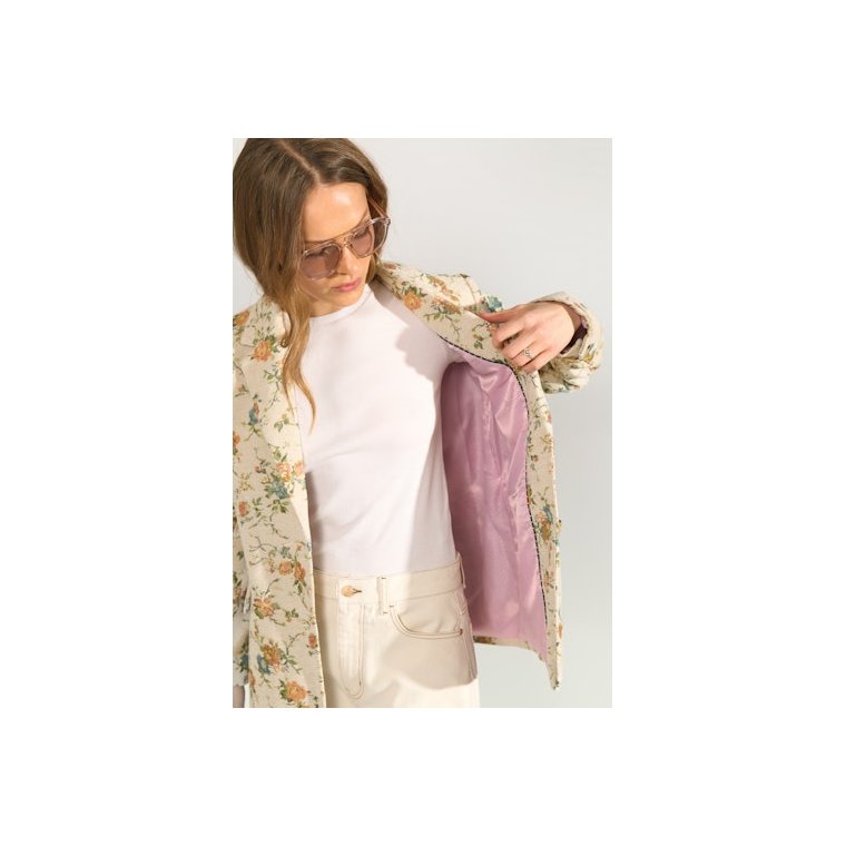 N�MPH - NUHARPA  OVERSIZE BLAZER - Whitecap Gray