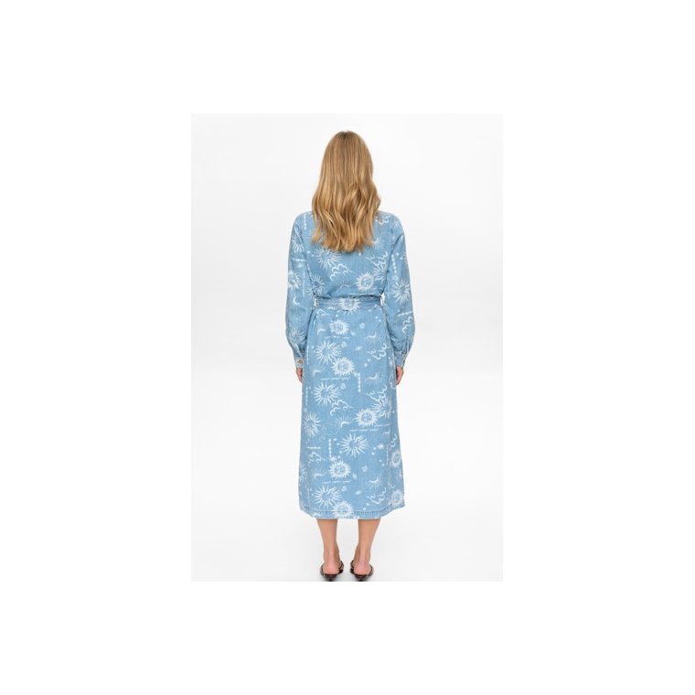 N�MPH - NUGISELLY DRESS - Light Blue Denim