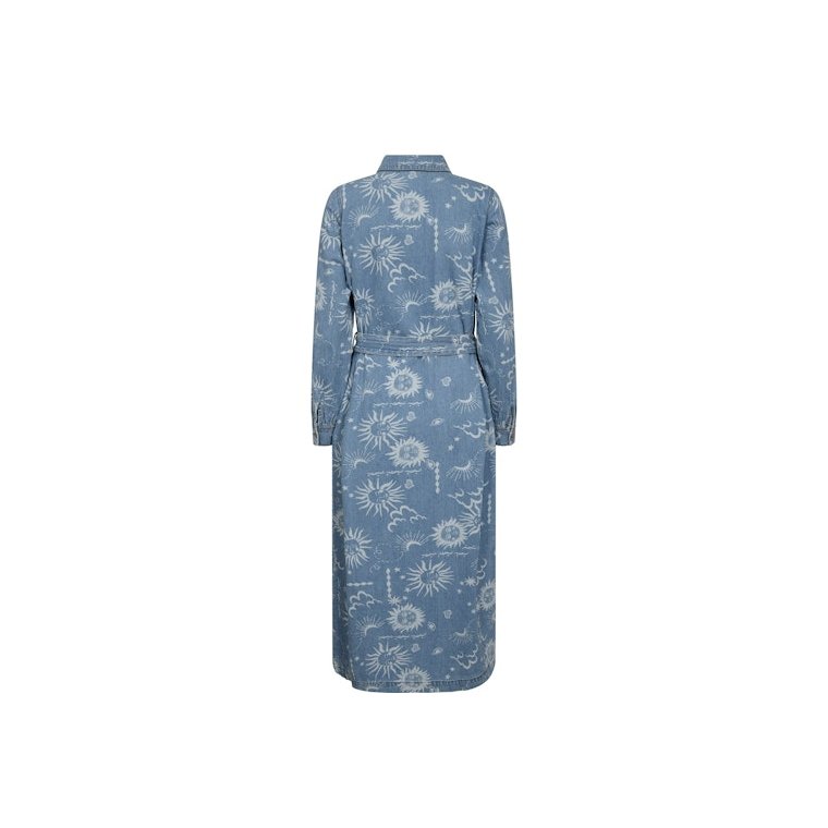 N�MPH - NUGISELLY DRESS - Light Blue Denim