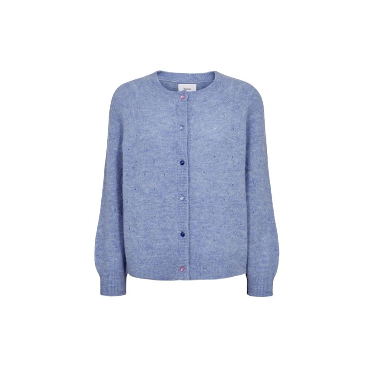 N�MPH - NURIETTO POINTELLE CARDIGAN - Hydrangea
