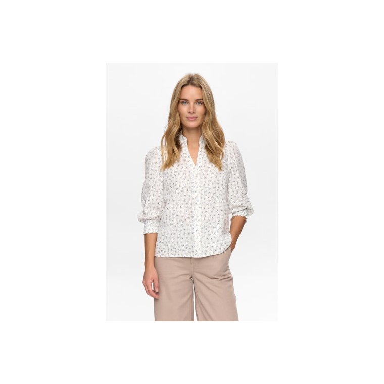 N�MPH - NUFENJA SHIRT - Gray Blue