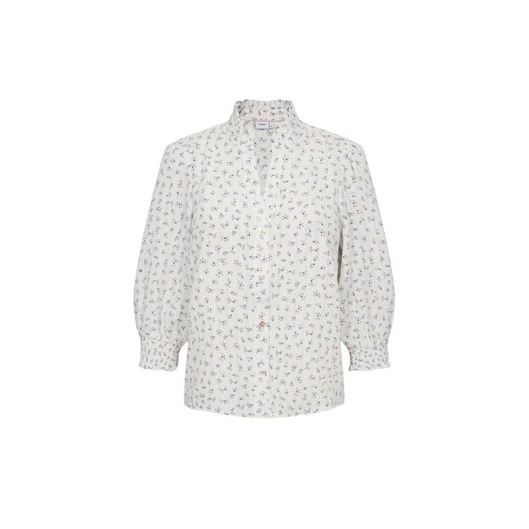 N�MPH - NUFENJA SHIRT - Gray Blue