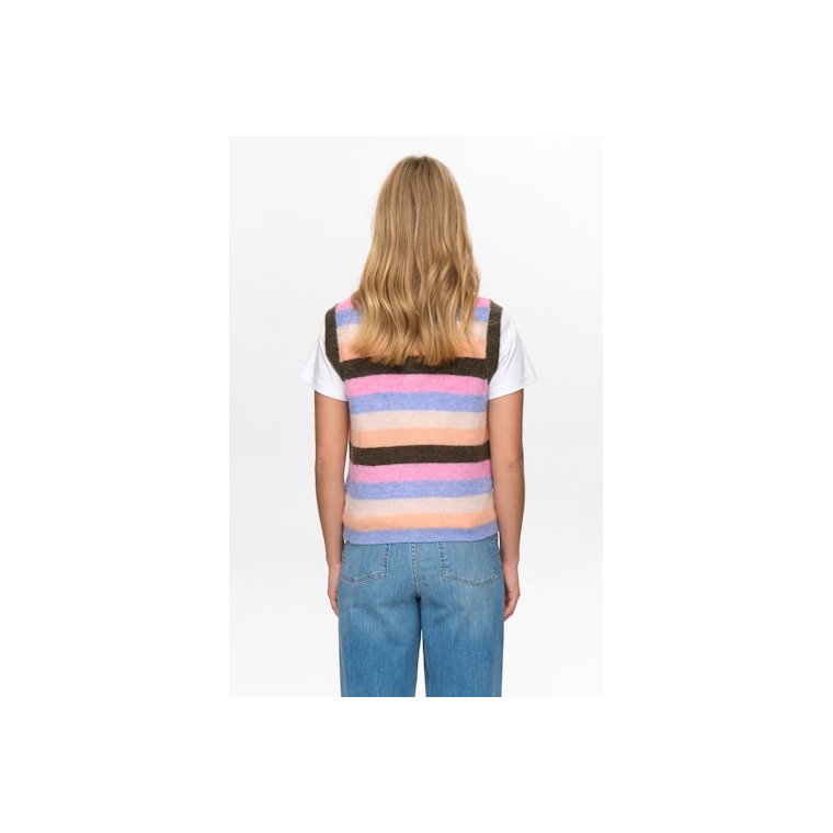 N�MPH - NURIETTE STRIPY VEST - Sea Turtle