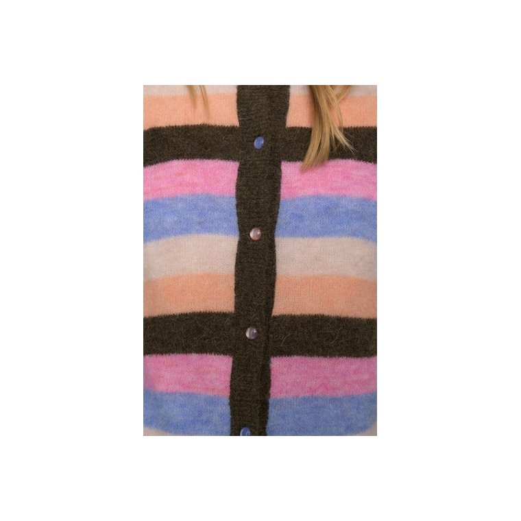 N�MPH - NURIETTE STRIPY VEST - Sea Turtle