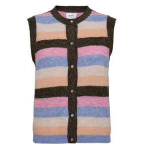 N�MPH - NURIETTE STRIPY VEST - Sea Turtle