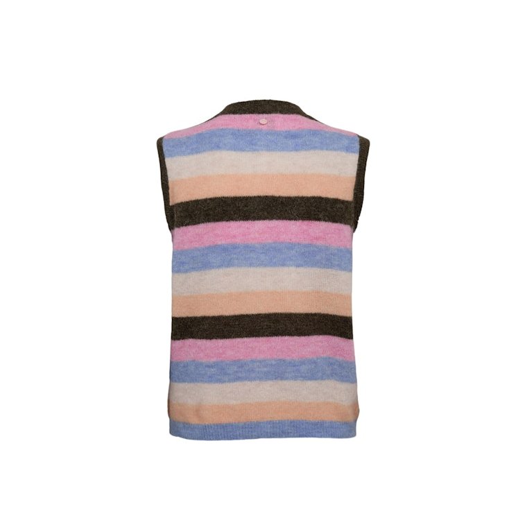 N�MPH - NURIETTE STRIPY VEST - Sea Turtle