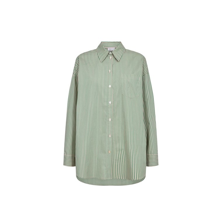 N�MPH - NUHAILEY SHIRT W/O STONES - Vibrant Green