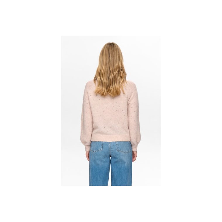 N�MPH - NURIETTO POINTELLE CARDIGAN - Mushroom