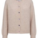 N�MPH - NURIETTO POINTELLE CARDIGAN - Mushroom