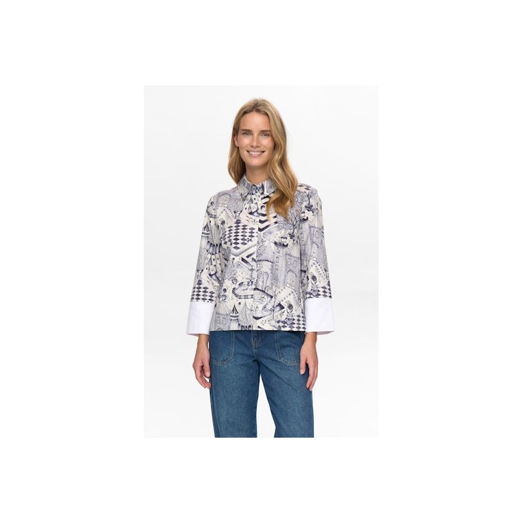 N�MPH - NUGARDENIA SHIRT - Cloud Dancer