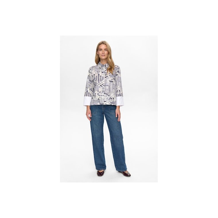 N�MPH - NUGARDENIA SHIRT - Cloud Dancer