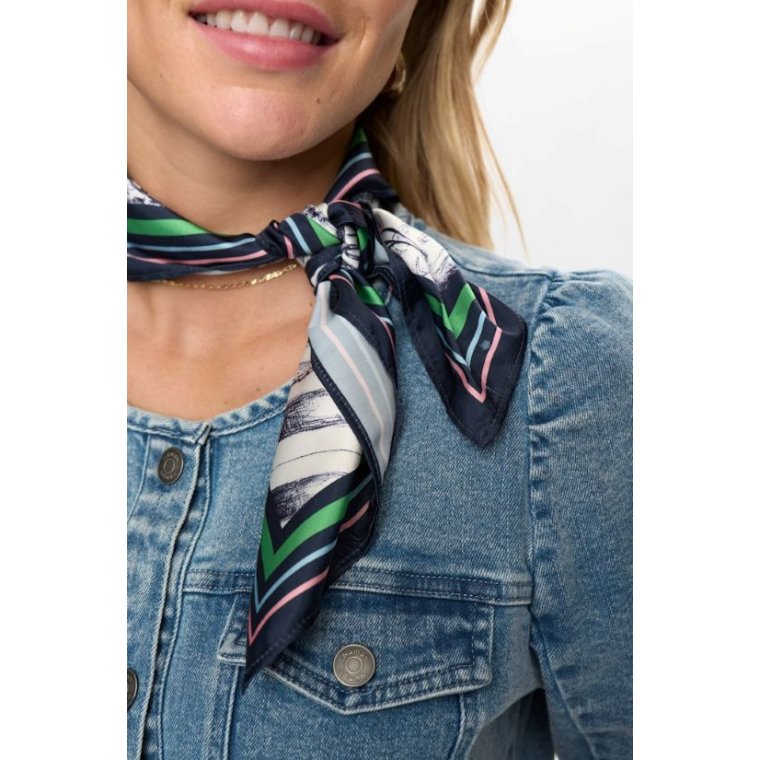 N�MPH - NUMOCHA SATIN SCARF - Cloud Dancer