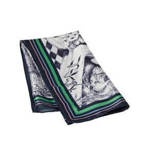 N�MPH - NUMOCHA SATIN SCARF - Cloud Dancer