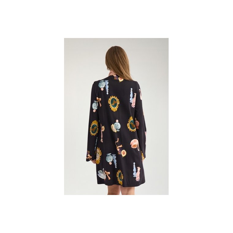 N�MPH - NUOFELIA SHORT DRESS - Caviar