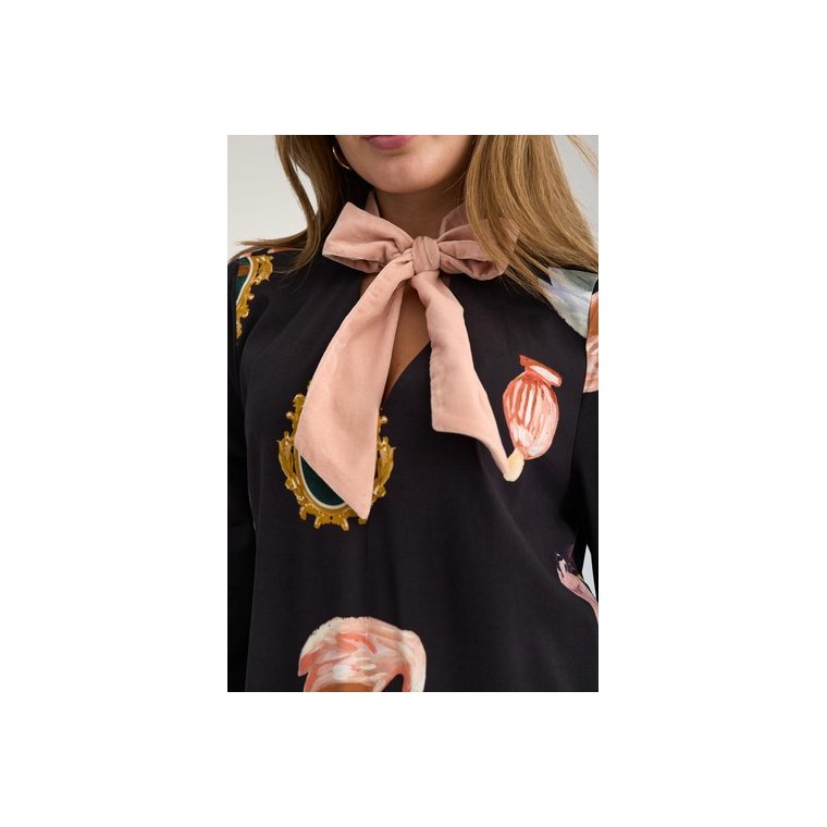 N�MPH - NUOFELIA SHORT DRESS - Caviar