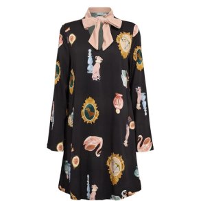 N�MPH - NUOFELIA SHORT DRESS - Caviar