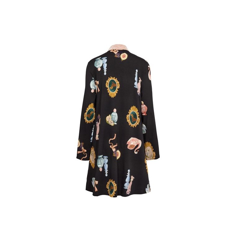 N�MPH - NUOFELIA SHORT DRESS - Caviar