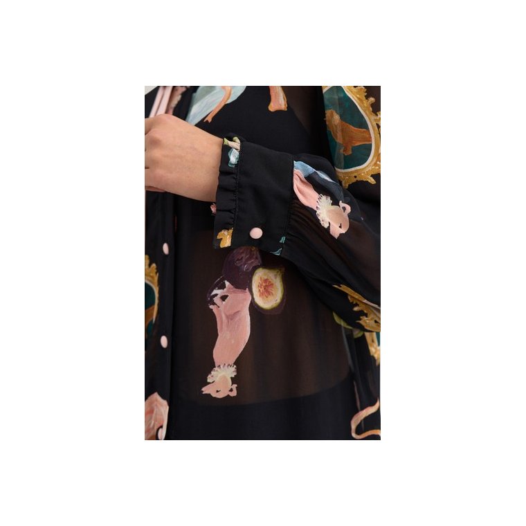 N�MPH - NUOPHELIA LS SHIRT - Caviar