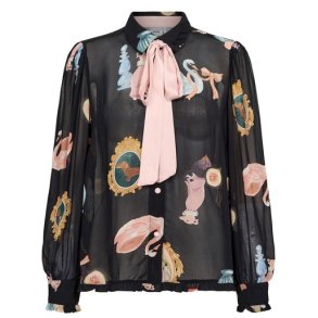 N�MPH - NUOPHELIA LS SHIRT - Caviar