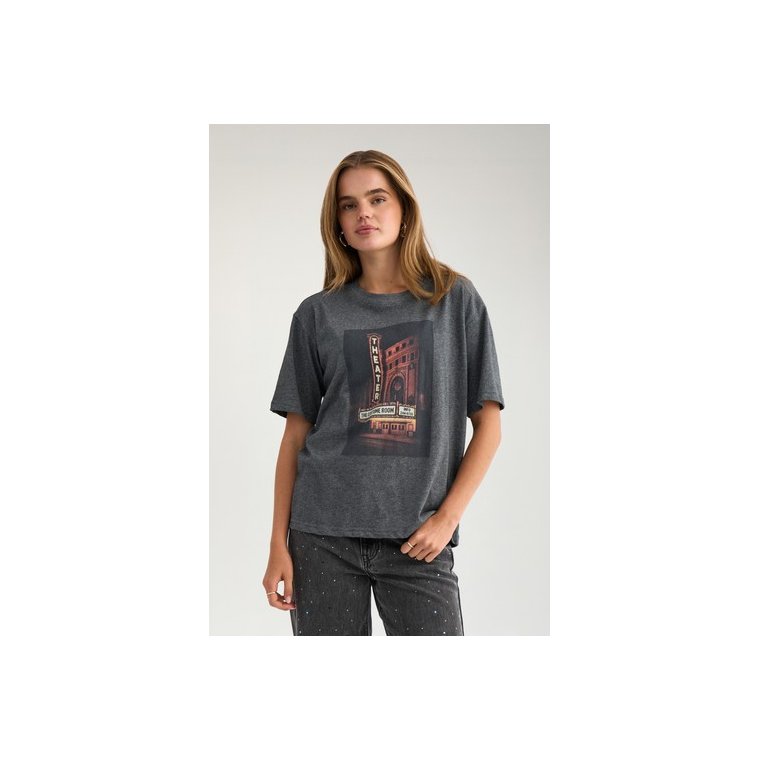 N�MPH - NUCUDA OVERSIZE T-SHIRT - Dark grey melange