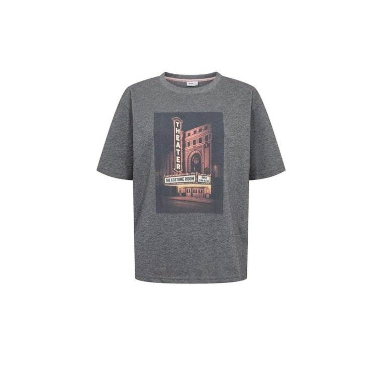 N�MPH - NUCUDA OVERSIZE T-SHIRT - Dark grey melange