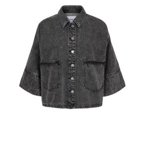 N�MPH - NUBROOKLYN OVERSIZE STONE SHIRT - Grey Denim