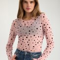 N�MPH - NUEVITA LS MESH BLOUSE - Peachskin