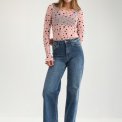 N�MPH - NUEVITA LS MESH BLOUSE - Peachskin