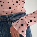 N�MPH - NUEVITA LS MESH BLOUSE - Peachskin
