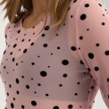 N�MPH - NUEVITA LS MESH BLOUSE - Peachskin