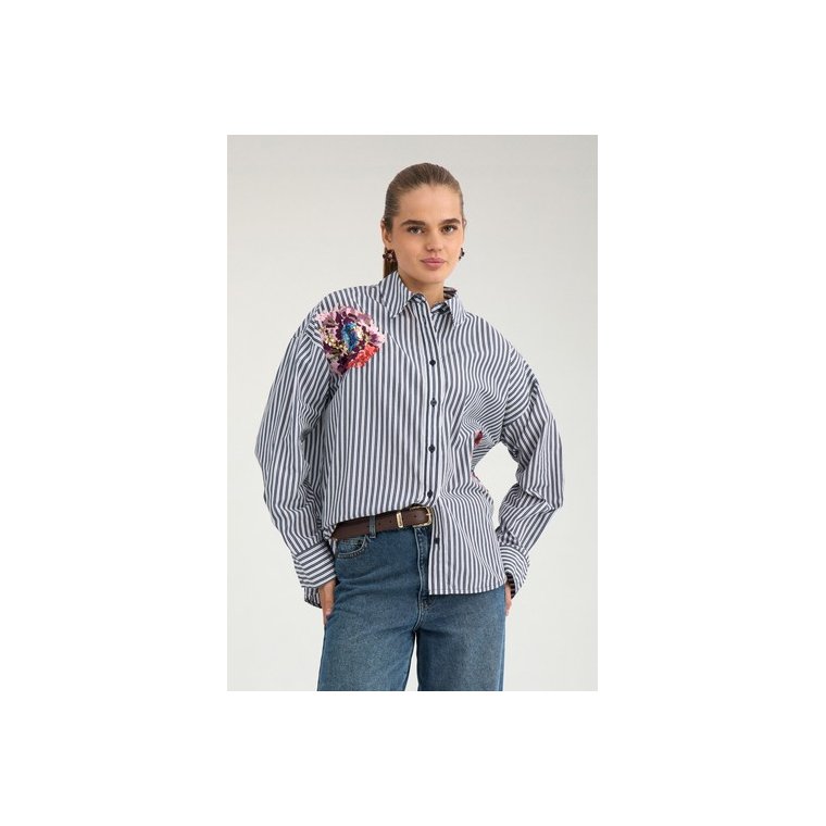 N�MPH - NUELFA OVERSIZE SHIRT - Salute