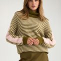 N�MPH - NURIETTE MINI STRIPE PULLOVER - Fir Green