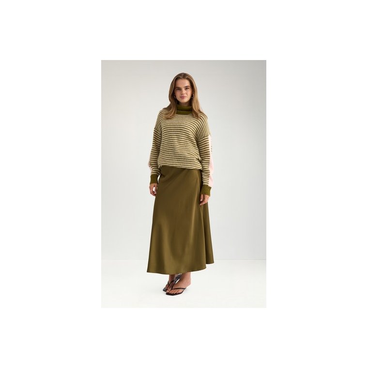 N�MPH - NURIETTE MINI STRIPE PULLOVER - Fir Green