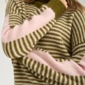N�MPH - NURIETTE MINI STRIPE PULLOVER - Fir Green