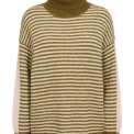 N�MPH - NURIETTE MINI STRIPE PULLOVER - Fir Green