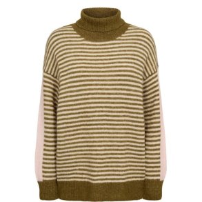 N�MPH - NURIETTE MINI STRIPE PULLOVER - Fir Green