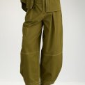 N�MPH - NUKATTI BARREL PANTS - Fir Green