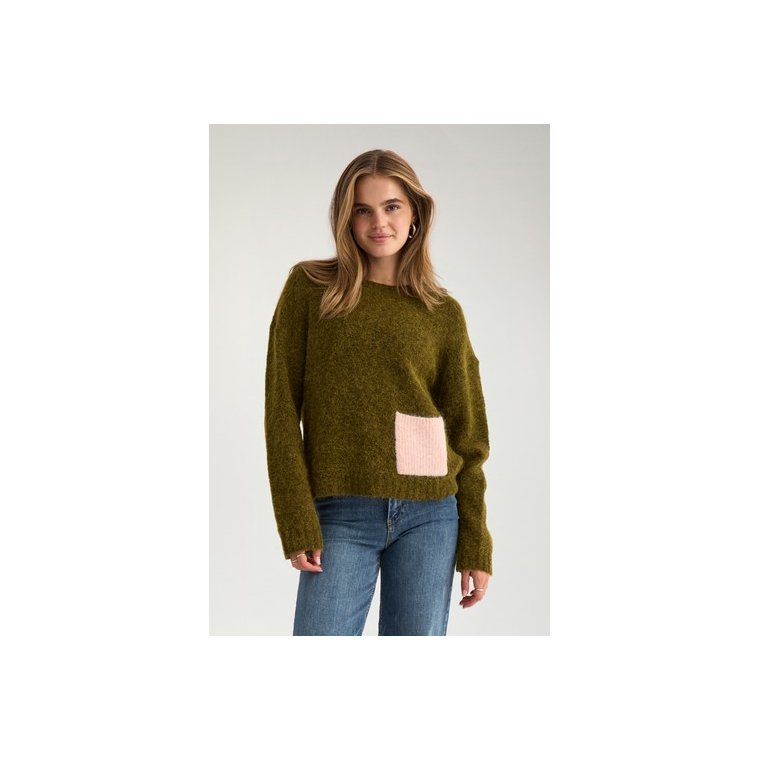 N�MPH - NUSALIA PULLOVER - Fir Green