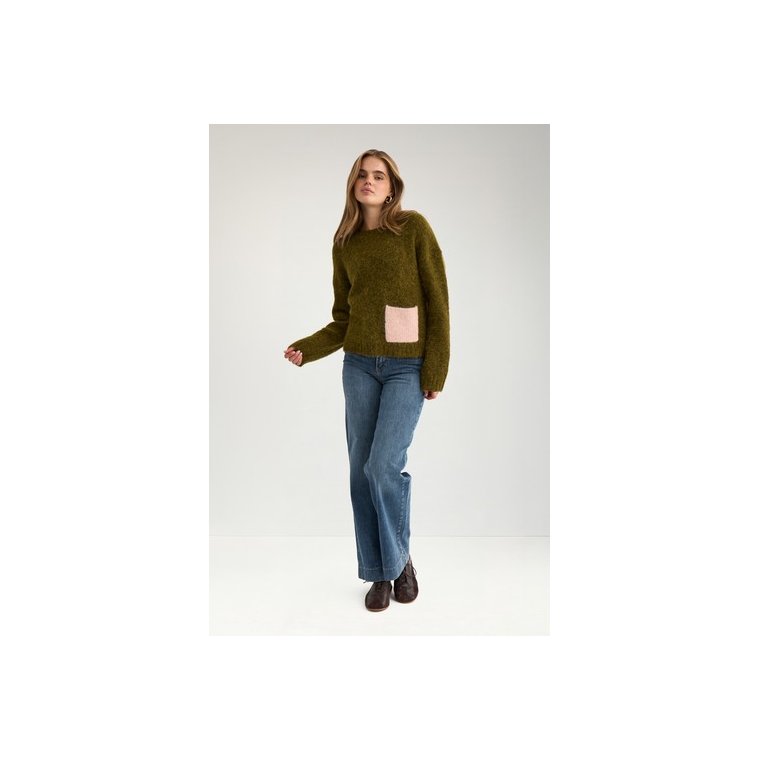 N�MPH - NUSALIA PULLOVER - Fir Green