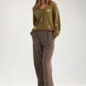 N�MPH - NUYPPA EMBROIDERY PULLOVER - Fir Green