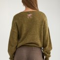 N�MPH - NUYPPA EMBROIDERY PULLOVER - Fir Green