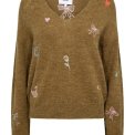N�MPH - NUYPPA EMBROIDERY PULLOVER - Fir Green