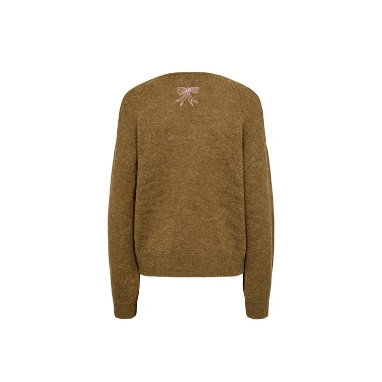 N�MPH - NUYPPA EMBROIDERY PULLOVER - Fir Green