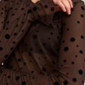 N�MPH - NUEVITA LS MESH BLOUSE - Chocolate Plum
