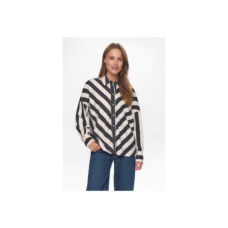 NMPH - NUMINZU STRIPE SHIRT - Caviar