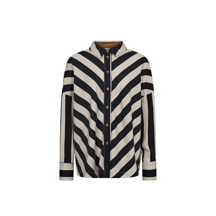 NMPH - NUMINZU STRIPE SHIRT - Caviar